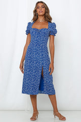 Gonna Break Every Rule Midi Dress Royal Blue