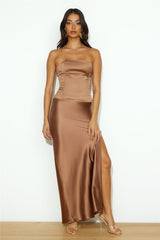 LIONESS Devon Maxi Skirt Russet