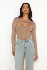 Call Me Basic Bodysuit Brown