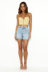 Hot Girl Dance Crop Top Yellow