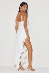Friendships Of Love Lace Maxi Dress White