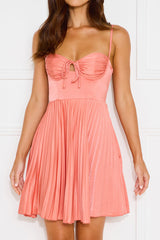 Sparkling Adventure Satin Mini Dress Rose