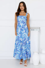 Heated Sun Maxi Dress Blue
