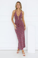 Summer Rain Maxi Dress Purple