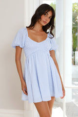 Salt In The Air Mini Dress Blue