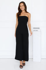After Hours Elixir Strapless Jumpsuit Black