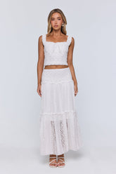 Salt Kissed Lace Set White