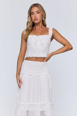 Salt Kissed Lace Set White