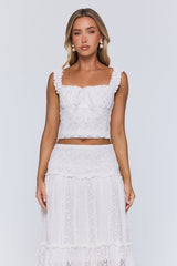 Salt Kissed Lace Set White