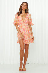 Smell The Roses Dress Pink