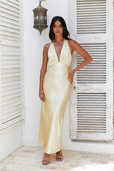 Arrived In Luxe Maxi Dress Yellow
