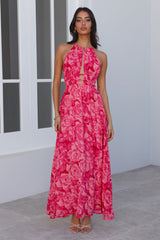 Refreshing Romance Maxi Dress Pink
