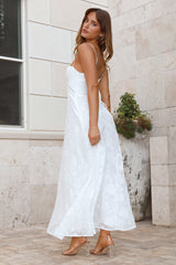 Softest Sand Maxi Dress White