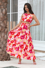 Picnic At Sunset Maxi Dress Pink