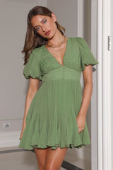 Getaway Love Mini Dress Olive