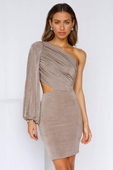 Ambitious Girl Dress Brown
