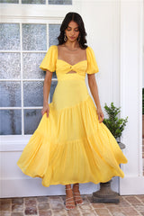 Daytime Dance Maxi Dress Yellow