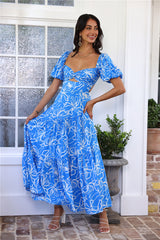 Will You Dance Maxi Dress Blue