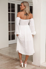 Fun Lover Midi Dress White