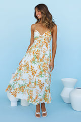 Cherub Kisses Midi Dress Orange