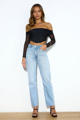Focus On Her Crop Top Black