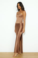 LIONESS Devon Maxi Skirt Russet