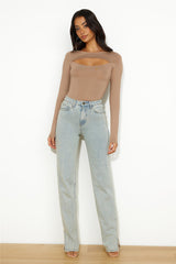 Call Me Basic Bodysuit Brown
