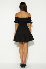 Pop The Question Mini Dress Black