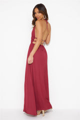 In The Maldives Maxi Dress Wine