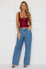 Delilah Top Burgundy