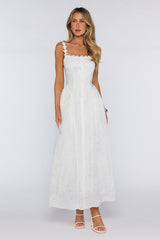 Light Love Energy Maxi Dress White