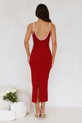 Real Style Midi Dress Red