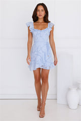 Whimsy Wonders Mini Dress Blue