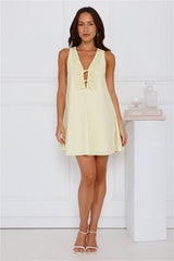 Oceanside Mini Dress Yellow