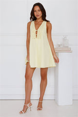 Oceanside Mini Dress Yellow