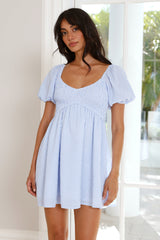 Salt In The Air Mini Dress Blue