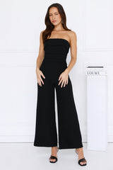 After Hours Elixir Strapless Jumpsuit Black