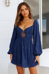 Journey Starts Now Dress Navy