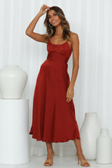 Jane Midi Dress Chocolate