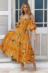 Heating Up Szn Maxi Dress Orange