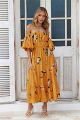 Heating Up Szn Maxi Dress Orange