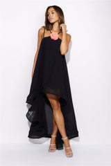 Fancy Statement Midi Dress Black