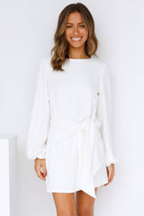 Life Out There Dress White