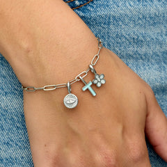 Harper Pearl Plumeria Charm